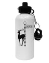 Rudolf the Ratchet Reindeer Aluminum 600ml Water Bottle-Water Bottles-TooLoud-White-Davson Sales