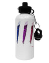 Graphic Feather Design - Feather Trio Aluminum 600ml Water Bottle by TooLoud-Water Bottles-TooLoud-White-Davson Sales