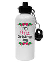 His Christmas Joy Matching His & Hers Aluminum 600ml Water Bottle-Water Bottles-TooLoud-White-Davson Sales