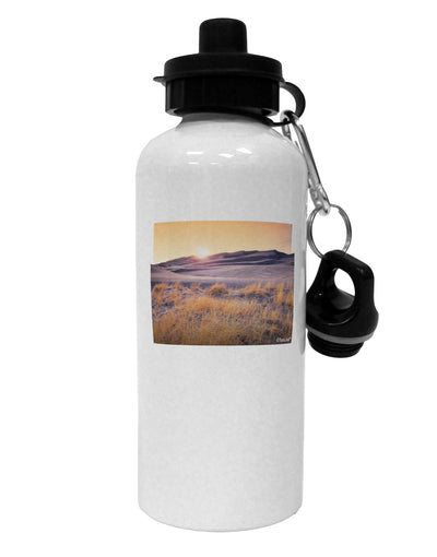 Colorado Sand Dunes Cutout Aluminum 600ml Water Bottle-Water Bottles-TooLoud-White-Davson Sales