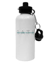 Binary Data Blue Aluminum 600ml Water Bottle-Water Bottles-TooLoud-White-Davson Sales