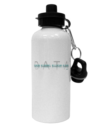 Binary Data Blue Aluminum 600ml Water Bottle-Water Bottles-TooLoud-White-Davson Sales