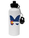 TooLoud Grunge Colorado Butterfly Flag Aluminum 600ml Water Bottle-Water Bottles-TooLoud-Davson Sales