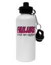 Failure Is Not An Option Distressed Aluminum 600ml Water Bottle by TooLoud-Water Bottles-TooLoud-White-Davson Sales