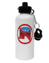 Distressed No Republicans Sign Aluminum 600ml Water Bottle-Water Bottles-TooLoud-White-Davson Sales