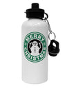 Merry Christmas Latte Logo Aluminum 600ml Water Bottle-Water Bottles-TooLoud-White-Davson Sales