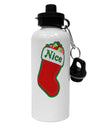 Nice Stocking Cute Christmas Aluminum 600ml Water Bottle-Water Bottles-TooLoud-White-Davson Sales