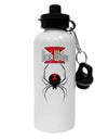 Black Widow Spider Design - Logo Aluminum 600ml Water Bottle-Water Bottles-TooLoud-White-Davson Sales