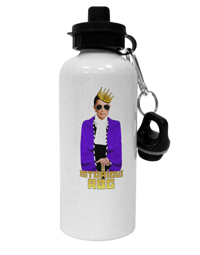 Notorious RBG Aluminum 600ml Water Bottle by TooLoud-TooLoud-White-Davson Sales