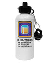 Pixel Whiskey Item Aluminum 600ml Water Bottle-Water Bottles-TooLoud-White-Davson Sales