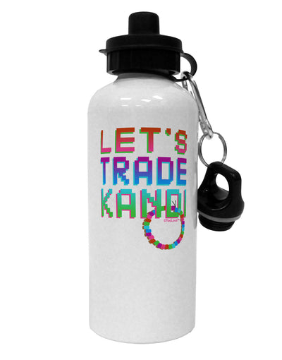 Let's Trade Kandi Aluminum 600ml Water Bottle-Water Bottles-TooLoud-White-Davson Sales