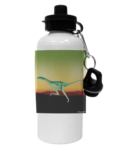 Ornithomimus Velox - Without Name Aluminum 600ml Water Bottle by TooLoud-Water Bottles-TooLoud-White-Davson Sales