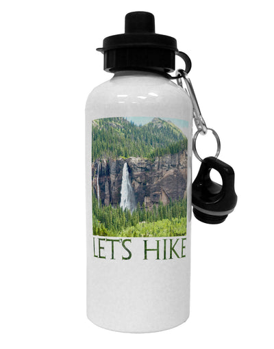 Beautiful Cliffs - Lets Hike Aluminum 600ml Water Bottle by TooLoud-Water Bottles-TooLoud-White-Davson Sales