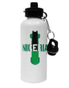 Nigeria Bobsled Aluminum 600ml Water Bottle by TooLoud-TooLoud-White-Davson Sales