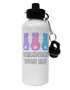 Three Easter Bunnies - Somebunny Loves Me Aluminum 600ml Water Bottle by TooLoud-Water Bottles-TooLoud-White-Davson Sales