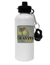 Can't Blame Gravity Aluminum 600ml Water Bottle-Water Bottles-TooLoud-White-Davson Sales