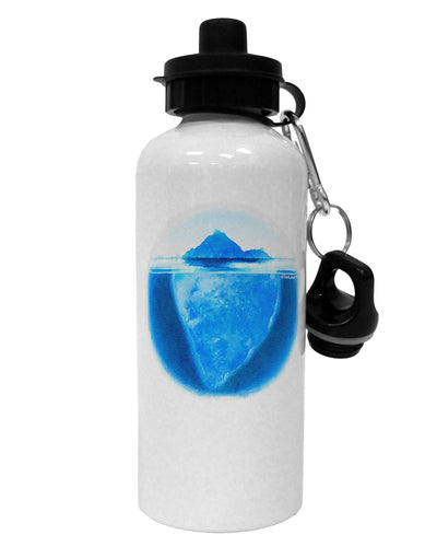 Iceberg Watercolor Aluminum 600ml Water Bottle-Water Bottles-TooLoud-White-Davson Sales