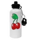 Cherries Aluminum 600ml Water Bottle-Water Bottles-TooLoud-White-Davson Sales