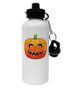 Jack-O-Lantern Watercolor Aluminum 600ml Water Bottle-Water Bottles-TooLoud-White-Davson Sales