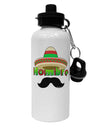 Hombre Sombrero Aluminum 600ml Water Bottle by TooLoud-Water Bottles-TooLoud-White-Davson Sales