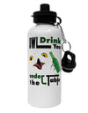 Owl Drink You Under the Table Aluminum 600ml Water Bottle-Water Bottles-TooLoud-White-Davson Sales