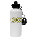 Double Infinity Gold Aluminum 600ml Water Bottle-Water Bottles-TooLoud-White-Davson Sales