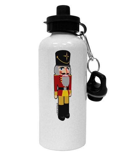 Festive Nutcracker - No Text Aluminum 600ml Water Bottle by TooLoud-TooLoud-White-Davson Sales