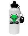 Alien DJ Aluminum 600ml Water Bottle-Water Bottles-TooLoud-White-Davson Sales
