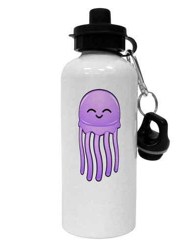 Cute Jellyfish Aluminum 600ml Water Bottle by TooLoud-Water Bottles-TooLoud-White-Davson Sales