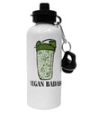 TooLoud Vegan Badass Bottle Print Aluminum 600ml Water Bottle-Water Bottles-TooLoud-Davson Sales