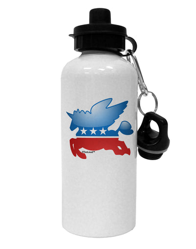 Unicorn Political Symbol Aluminum 600ml Water Bottle-Water Bottles-TooLoud-White-Davson Sales