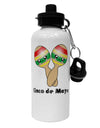 Cute Maracas Design - Cinco de Mayo Aluminum 600ml Water Bottle by TooLoud-Water Bottles-TooLoud-White-Davson Sales