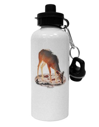 Little Buck Cutout Aluminum 600ml Water Bottle-Water Bottles-TooLoud-White-Davson Sales