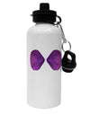 Mermaid Shell Bra Purple Aluminum 600ml Water Bottle by TooLoud-Water Bottles-TooLoud-White-Davson Sales