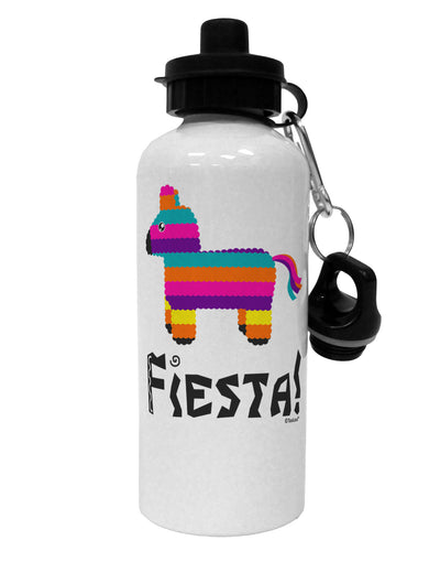 Colorful Pinata Design - Fiesta Aluminum 600ml Water Bottle by TooLoud-Water Bottles-TooLoud-White-Davson Sales