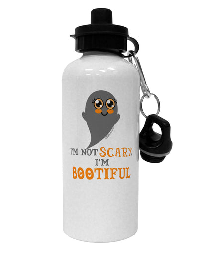 BOOtiful Ghost Orange Aluminum 600ml Water Bottle-Water Bottles-TooLoud-White-Davson Sales