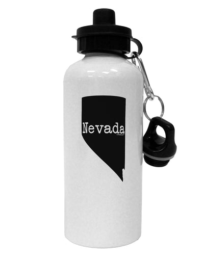 Nevada - United States Shape Aluminum 600ml Water Bottle by TooLoud-Water Bottles-TooLoud-White-Davson Sales