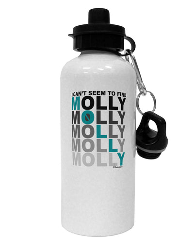 Find Molly Blue Aluminum 600ml Water Bottle-Water Bottles-TooLoud-White-Davson Sales