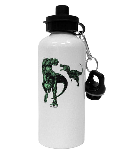 Jurassic Dinosaur Design 1 Aluminum 600ml Water Bottle by TooLoud-Water Bottles-TooLoud-White-Davson Sales