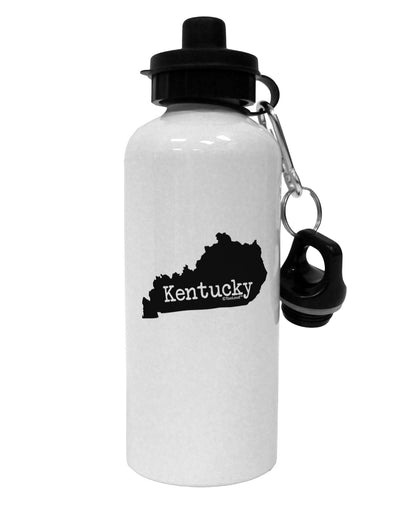 Kentucky - United States Shape Aluminum 600ml Water Bottle-Water Bottles-TooLoud-White-Davson Sales