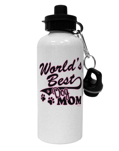 World's Best Dog Mom Aluminum 600ml Water Bottle by TooLoud-Water Bottles-TooLoud-White-Davson Sales