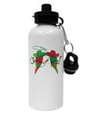 Cowboy Chili Peppers Aluminum 600ml Water Bottle-Water Bottles-TooLoud-White-Davson Sales