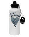 Heart Breaker Manly Aluminum 600ml Water Bottle by TooLoud-TooLoud-White-Davson Sales