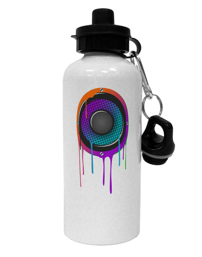 Paint Drips Speaker Aluminum 600ml Water Bottle-Water Bottles-TooLoud-White-Davson Sales