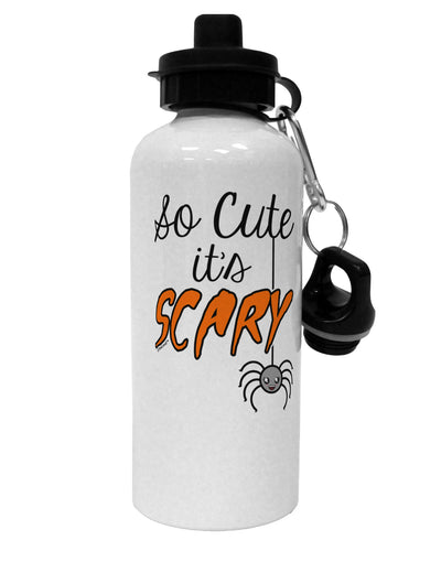 So Cute It's Scary Aluminum 600ml Water Bottle by TooLoud-Water Bottles-TooLoud-White-Davson Sales