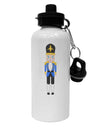 Nutcracker Design - Blue Gold Black Aluminum 600ml Water Bottle-Water Bottles-TooLoud-White-Davson Sales