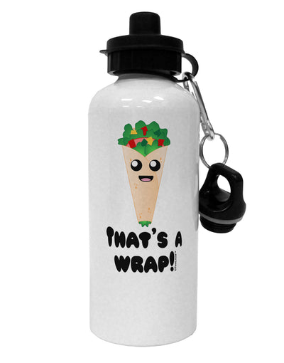 Thats A Wrap Cute Wrap Aluminum 600ml Water Bottle-Water Bottles-TooLoud-White-Davson Sales