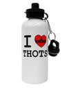 I Love Heart THOTS Aluminum 600ml Water Bottle-Water Bottles-TooLoud-White-Davson Sales