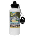 Diplodocus Longus - With Name Aluminum 600ml Water Bottle by TooLoud-TooLoud-White-Davson Sales