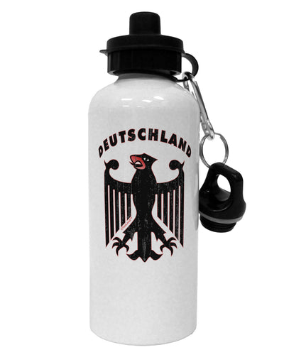 Bundeswehr Logo Deutschland Aluminum 600ml Water Bottle-Water Bottles-TooLoud-White-Davson Sales